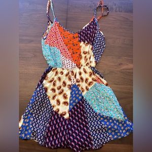 Paisley print romper